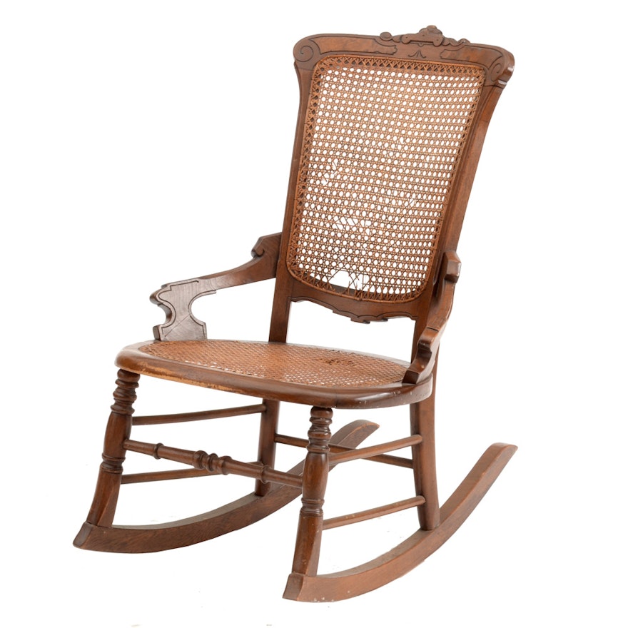 Victorian Walnut Rocking Chair