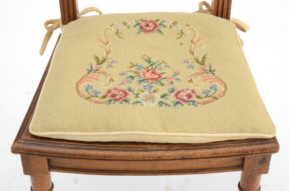 Pair of French Style Caned Side Chairs