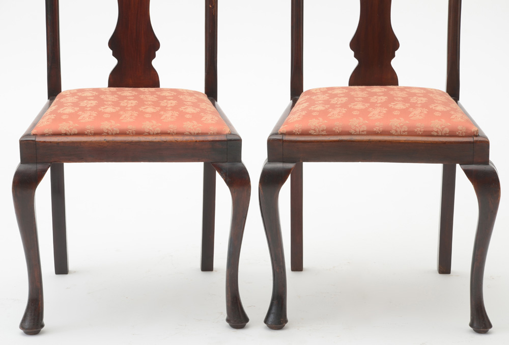 Pair of Queen Anne Dining Chairs