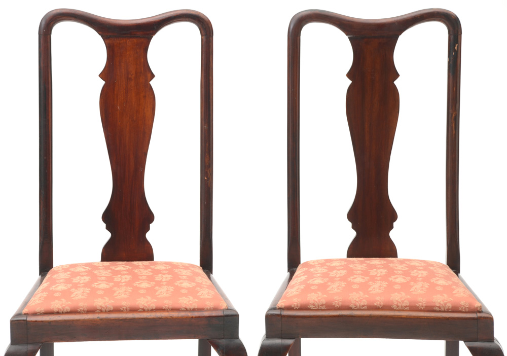 Pair of Queen Anne Dining Chairs