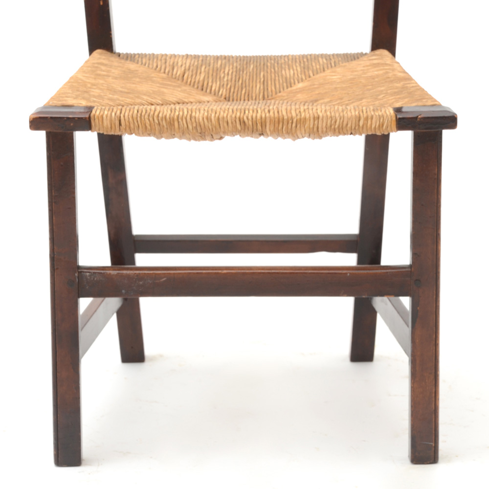 Side Chair with Woven Rush Seat