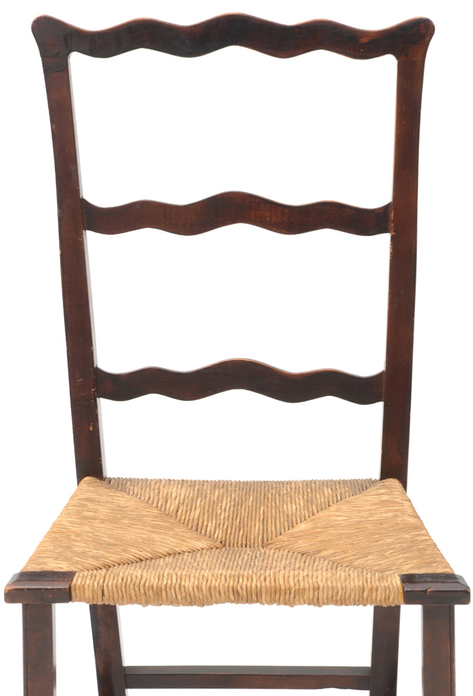 Side Chair with Woven Rush Seat