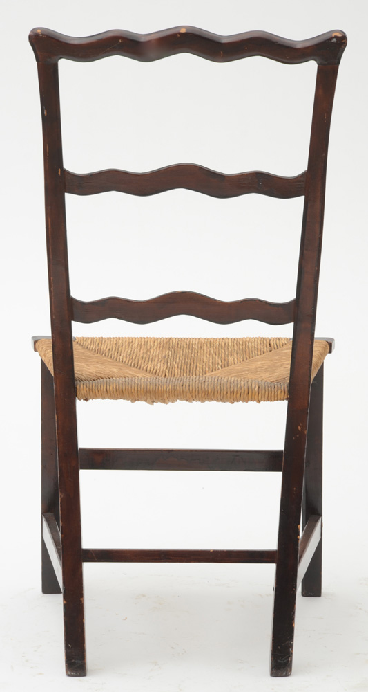 Side Chair with Woven Rush Seat