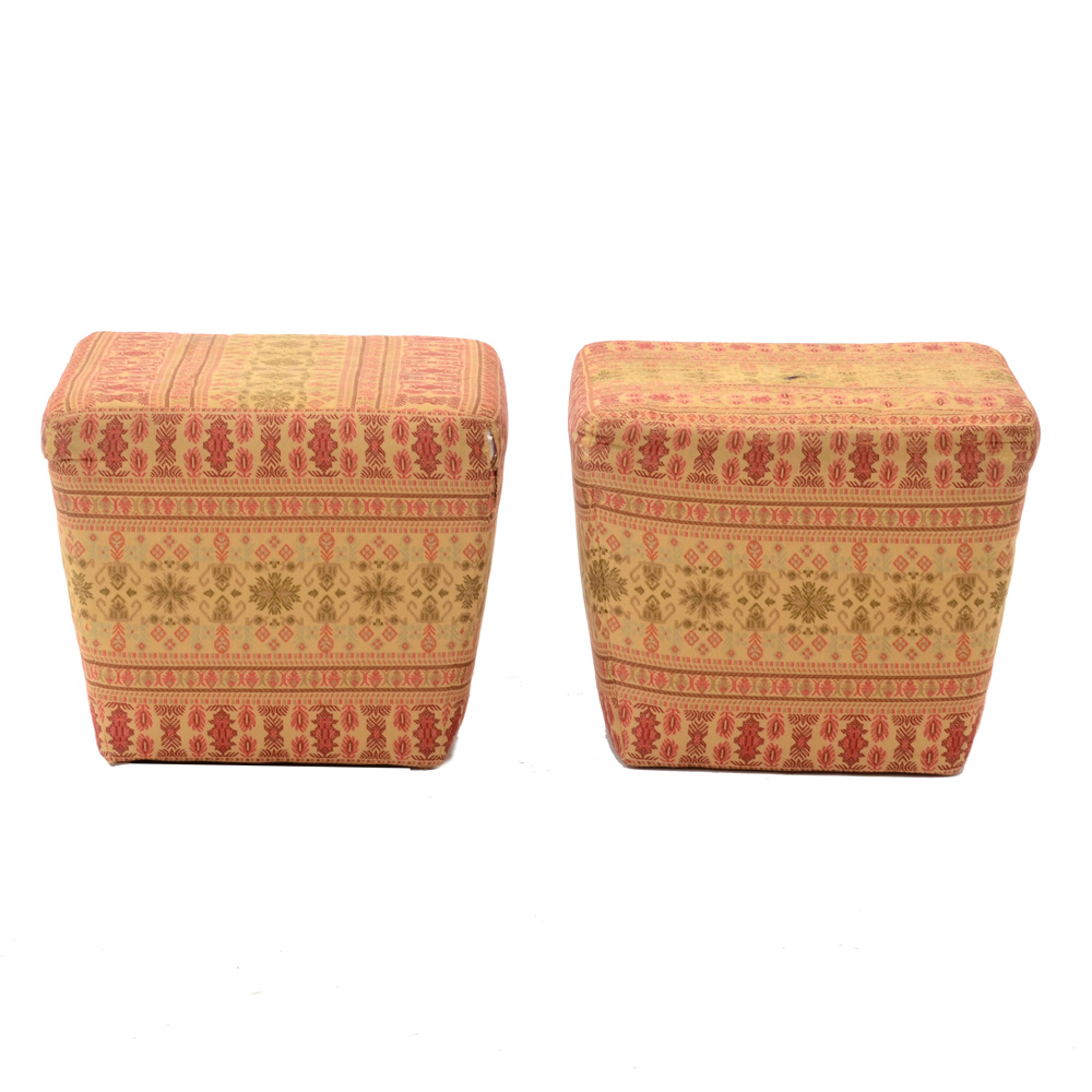 Pair of Ethan Allen Ottomans