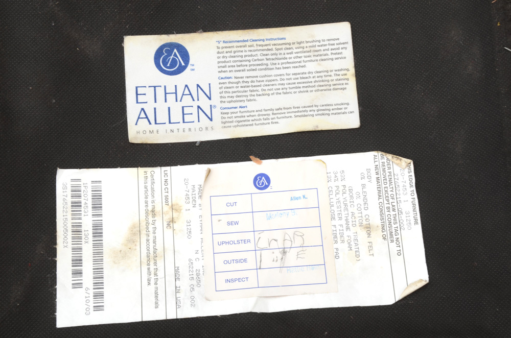 Pair of Ethan Allen Ottomans