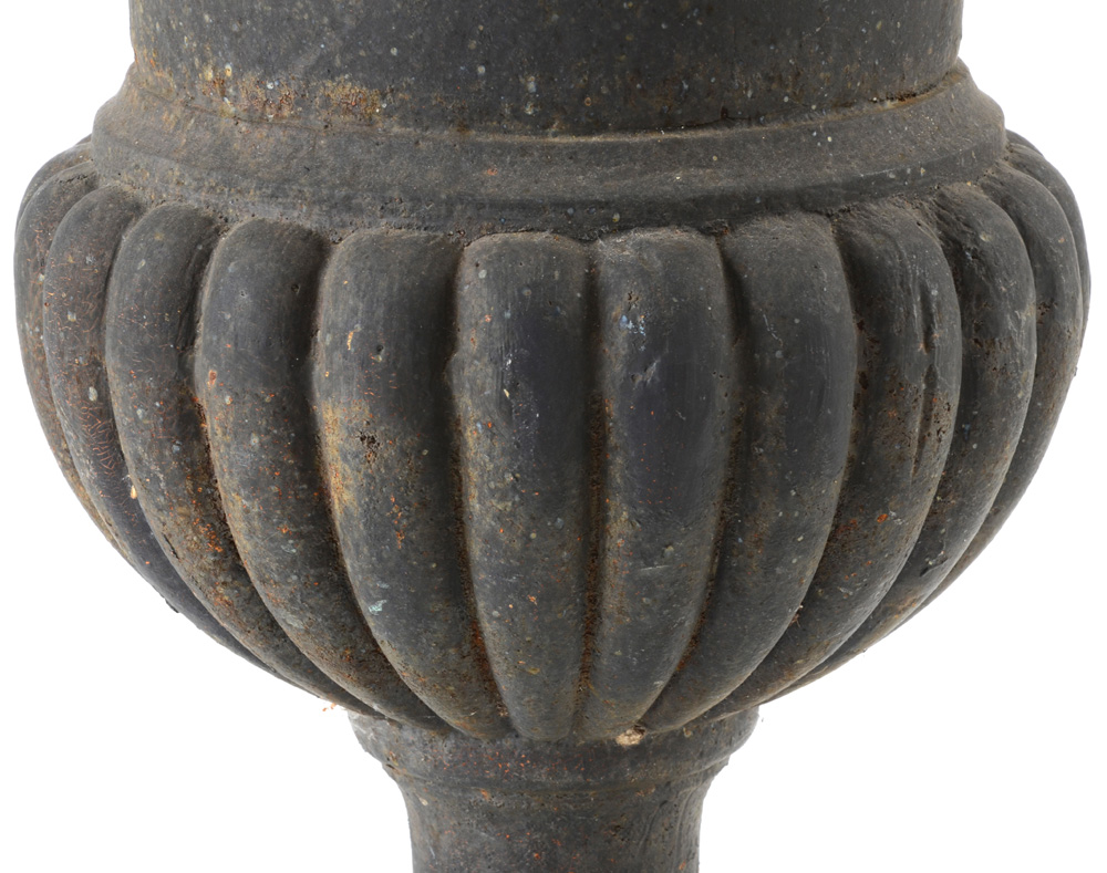 Pair of Vintage Cast Iron Urn Planters