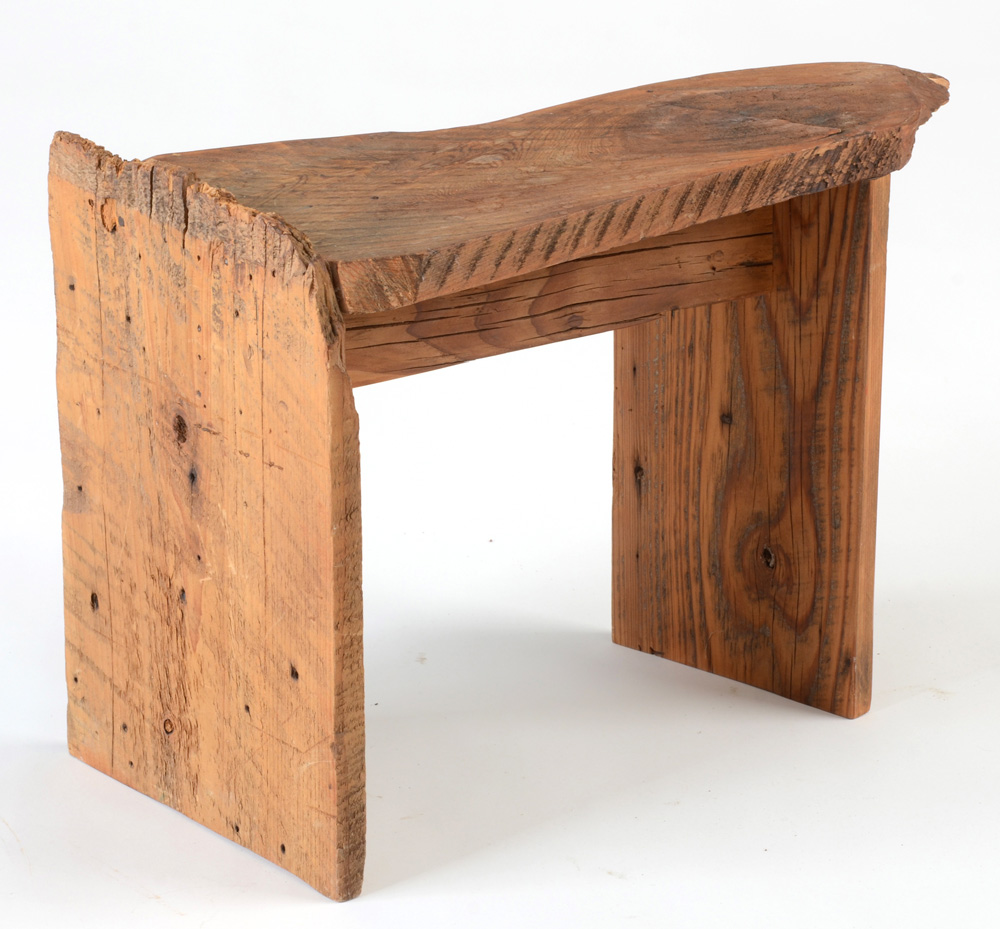 Primitive Reclaimed Wood Bench by Marc Deloach