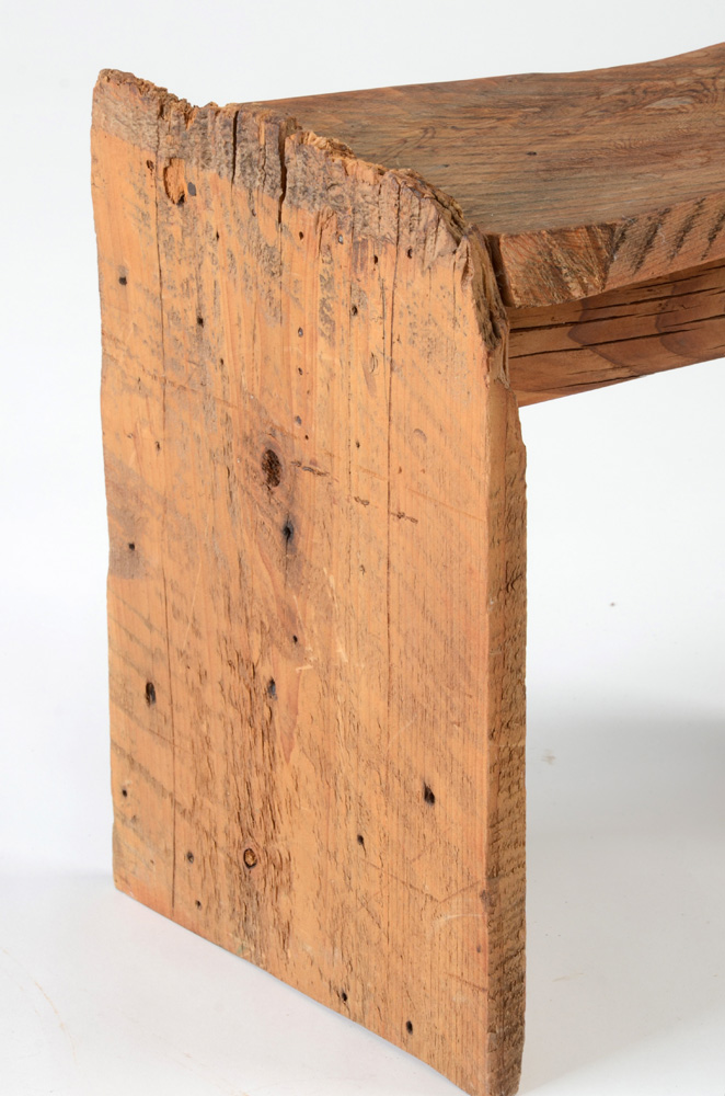 Primitive Reclaimed Wood Bench by Marc Deloach