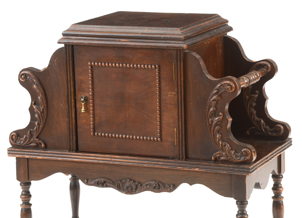 Vintage Humidor and Magazine Stand