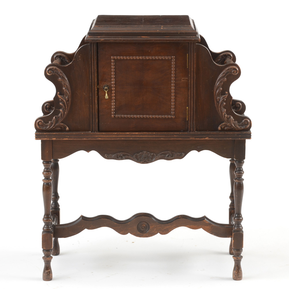 Vintage Humidor and Magazine Stand