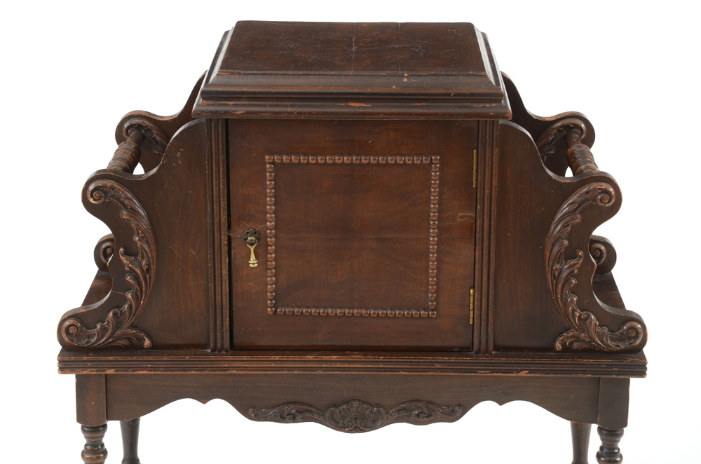 Vintage Humidor and Magazine Stand