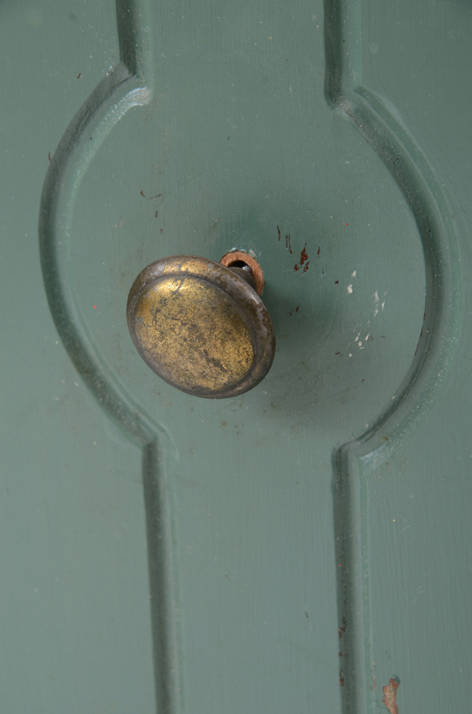 1970s Green Painted Storage Cabinet