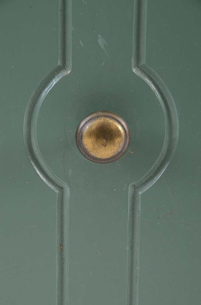 1970s Green Painted Storage Cabinet