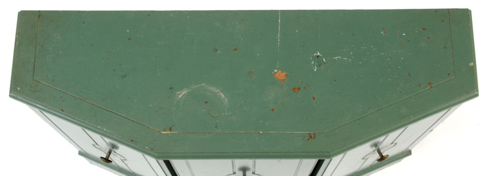 1970s Green Painted Storage Cabinet