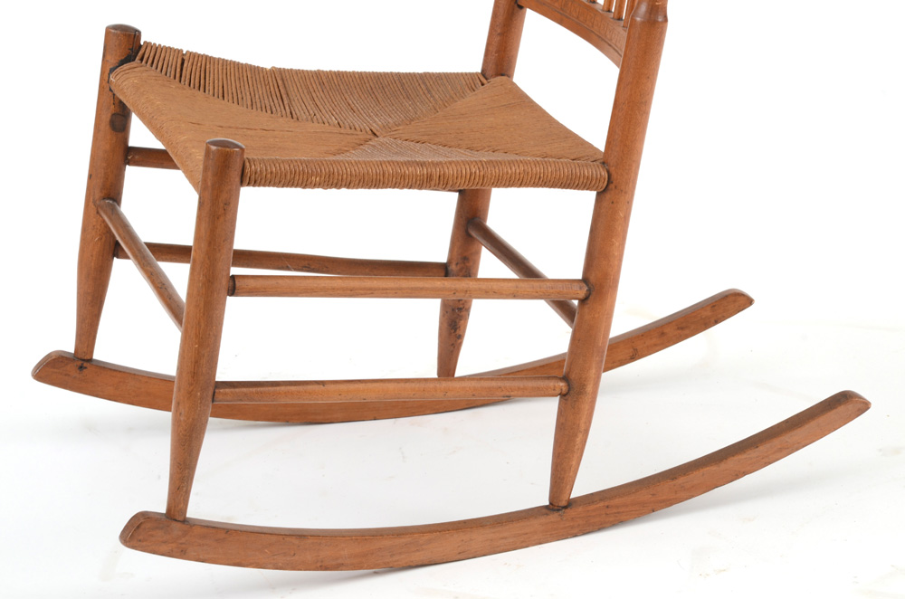 Late Victorian Birch Rocking Chair