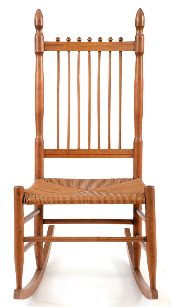 Late Victorian Birch Rocking Chair