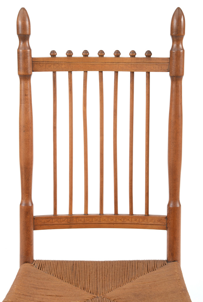 Late Victorian Birch Rocking Chair