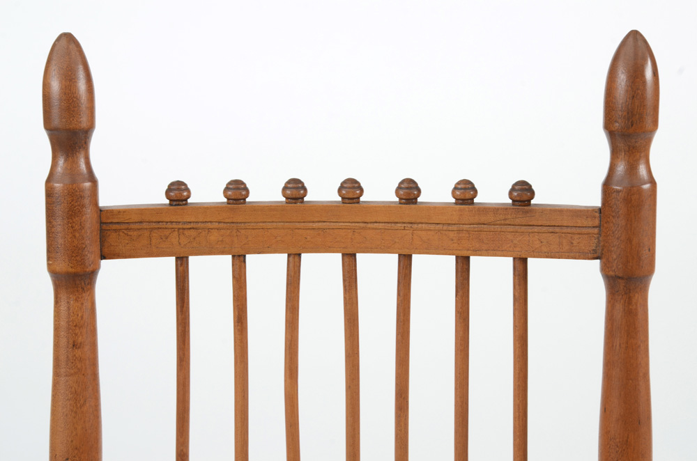 Late Victorian Birch Rocking Chair