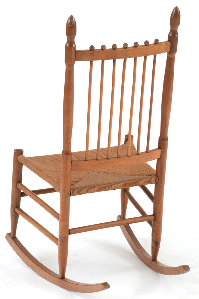 Late Victorian Birch Rocking Chair