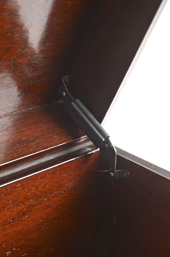 Pair of Ethan Allen Distressed Leather Box End Tables