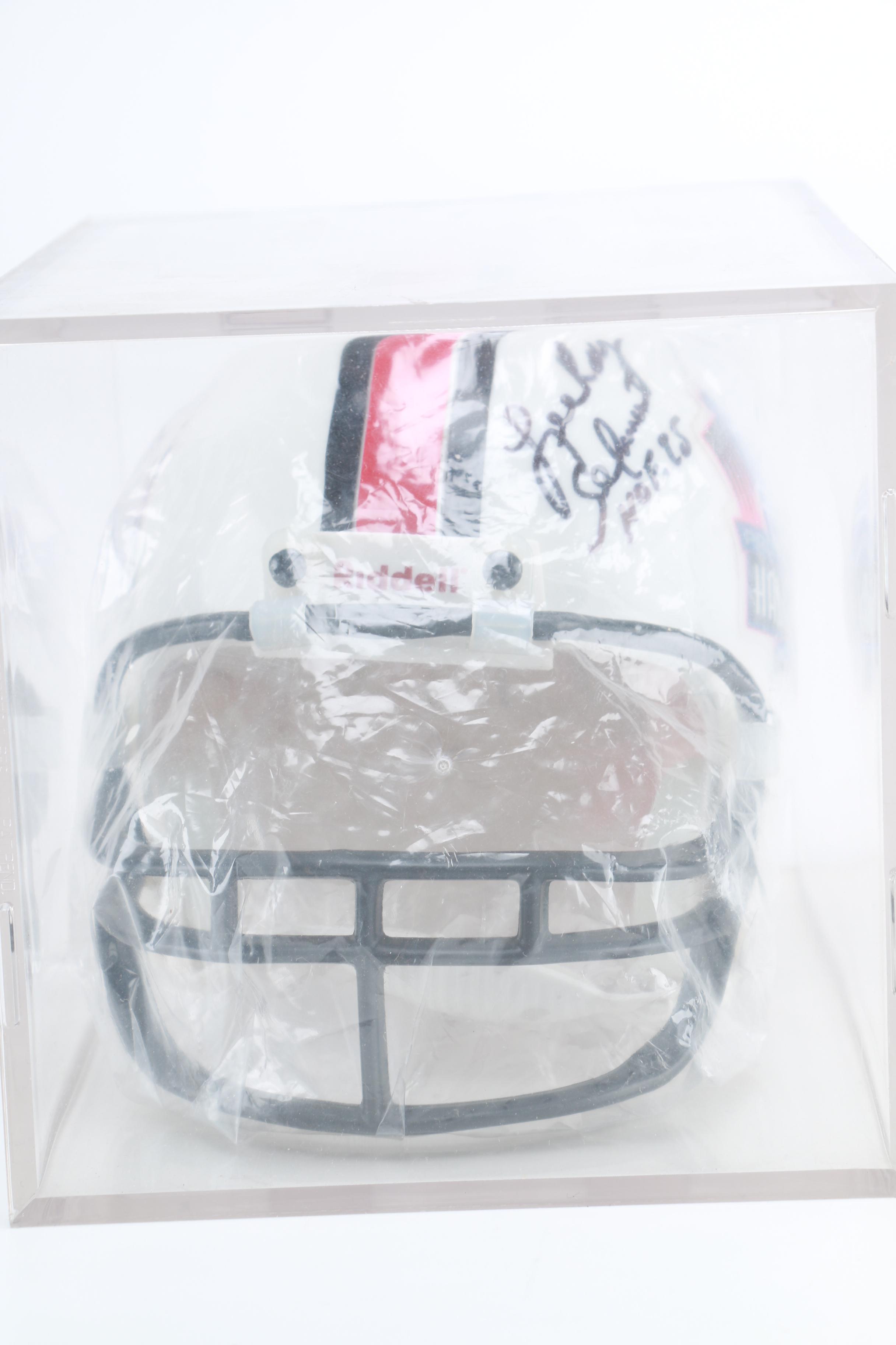 "Lee Roy Selmon" Signed Mini Football Helmet