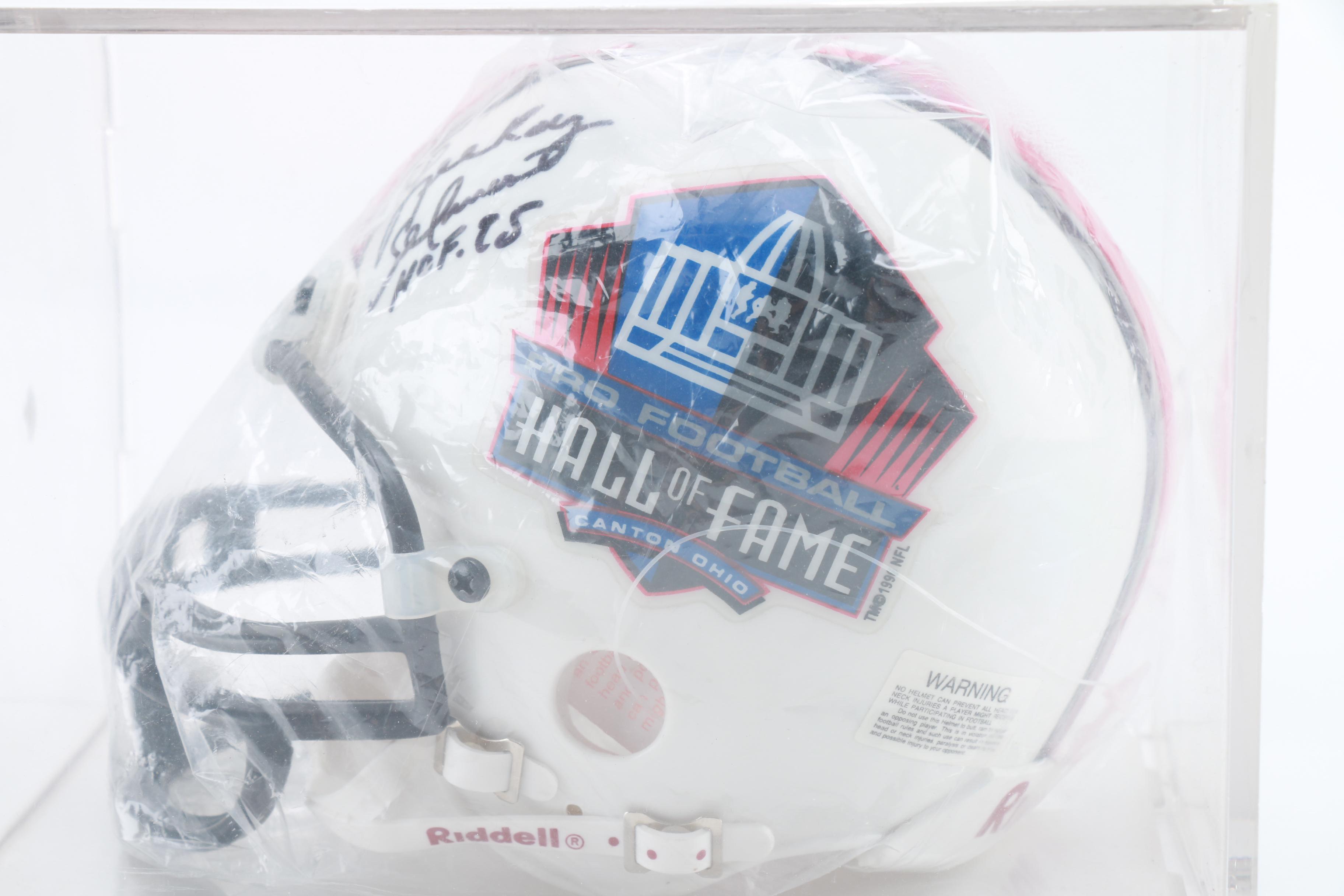 "Lee Roy Selmon" Signed Mini Football Helmet