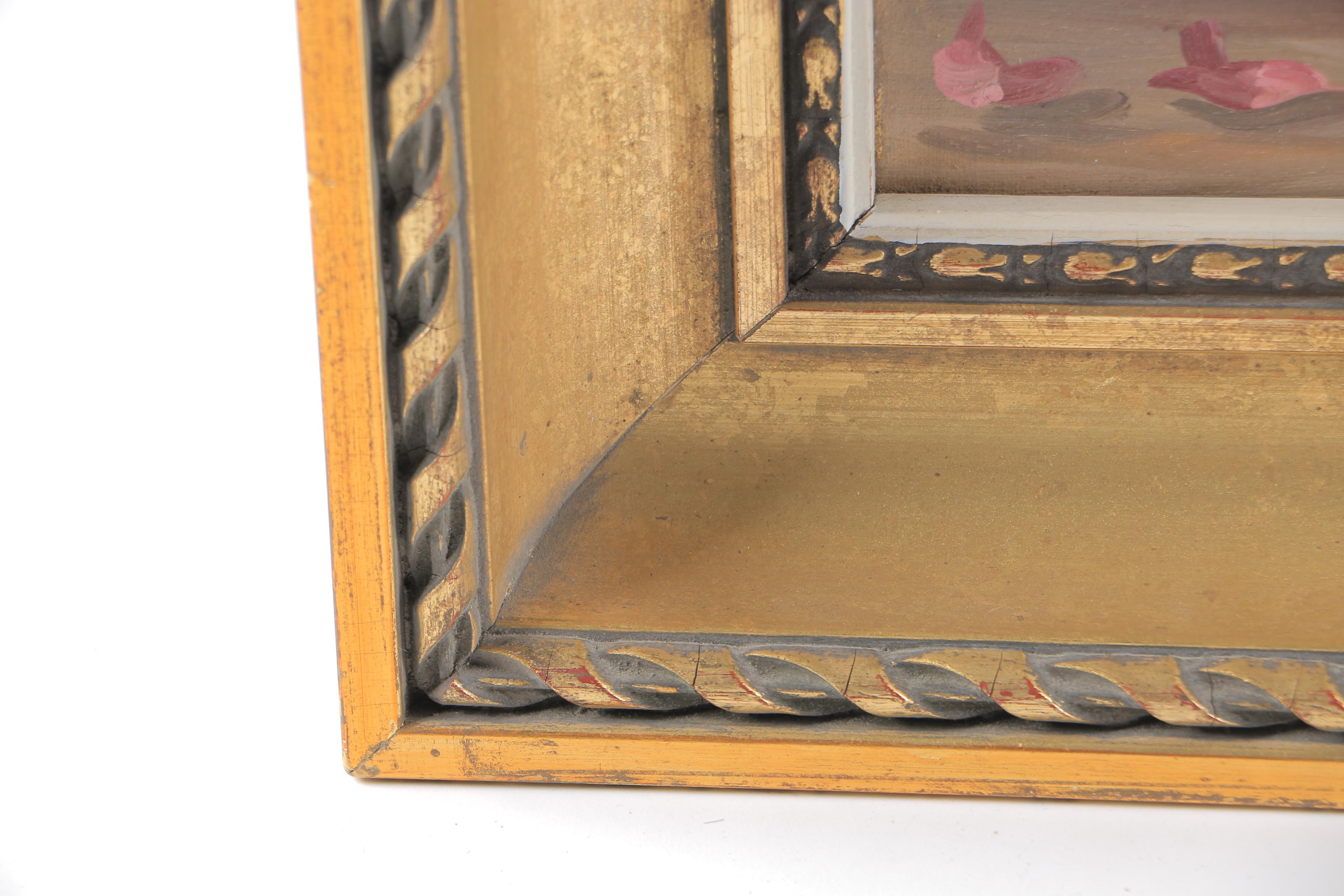 Allan Oil Painting on Canvas of Floral Arrangement