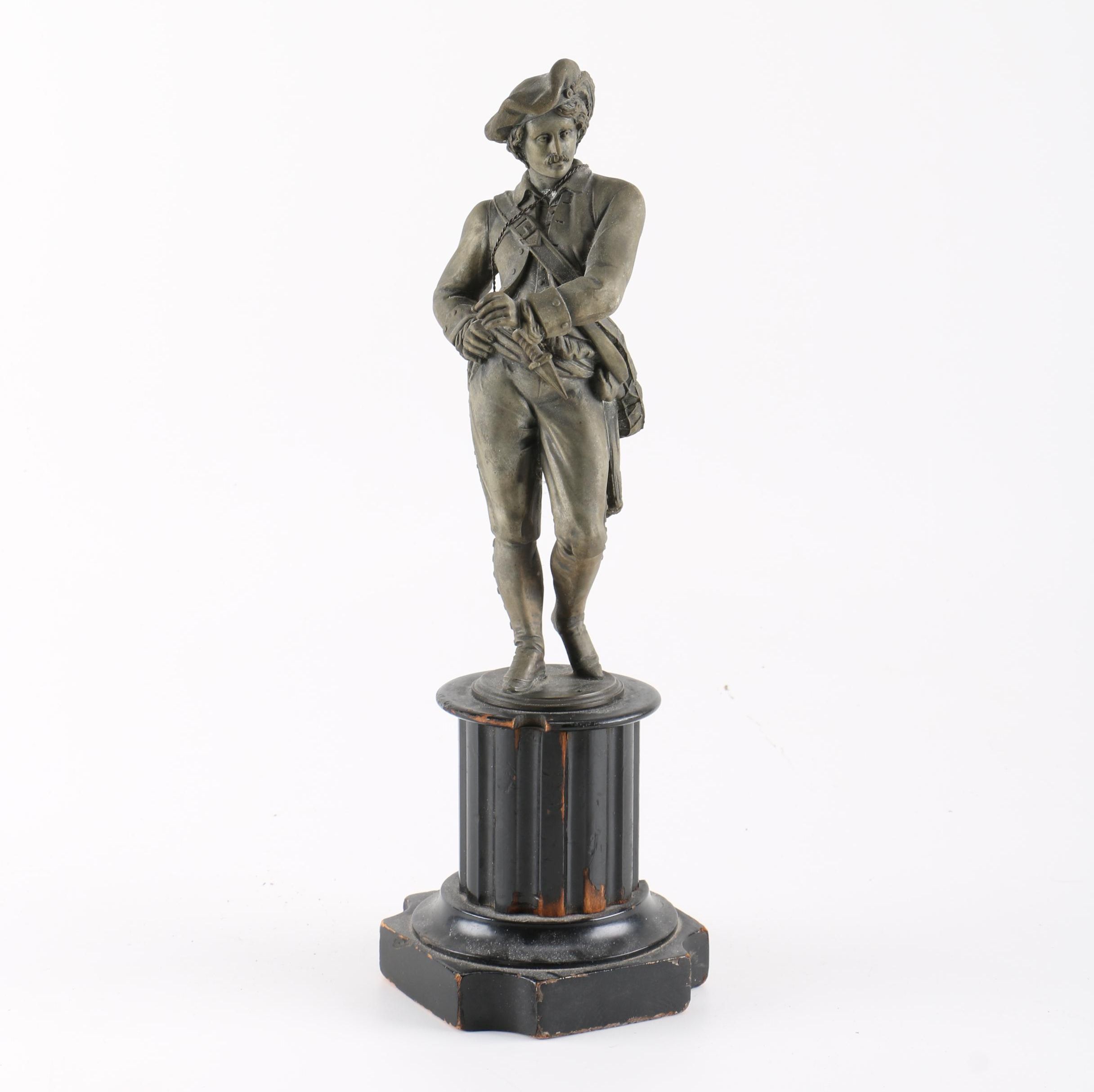 Colonial  Metal Statue