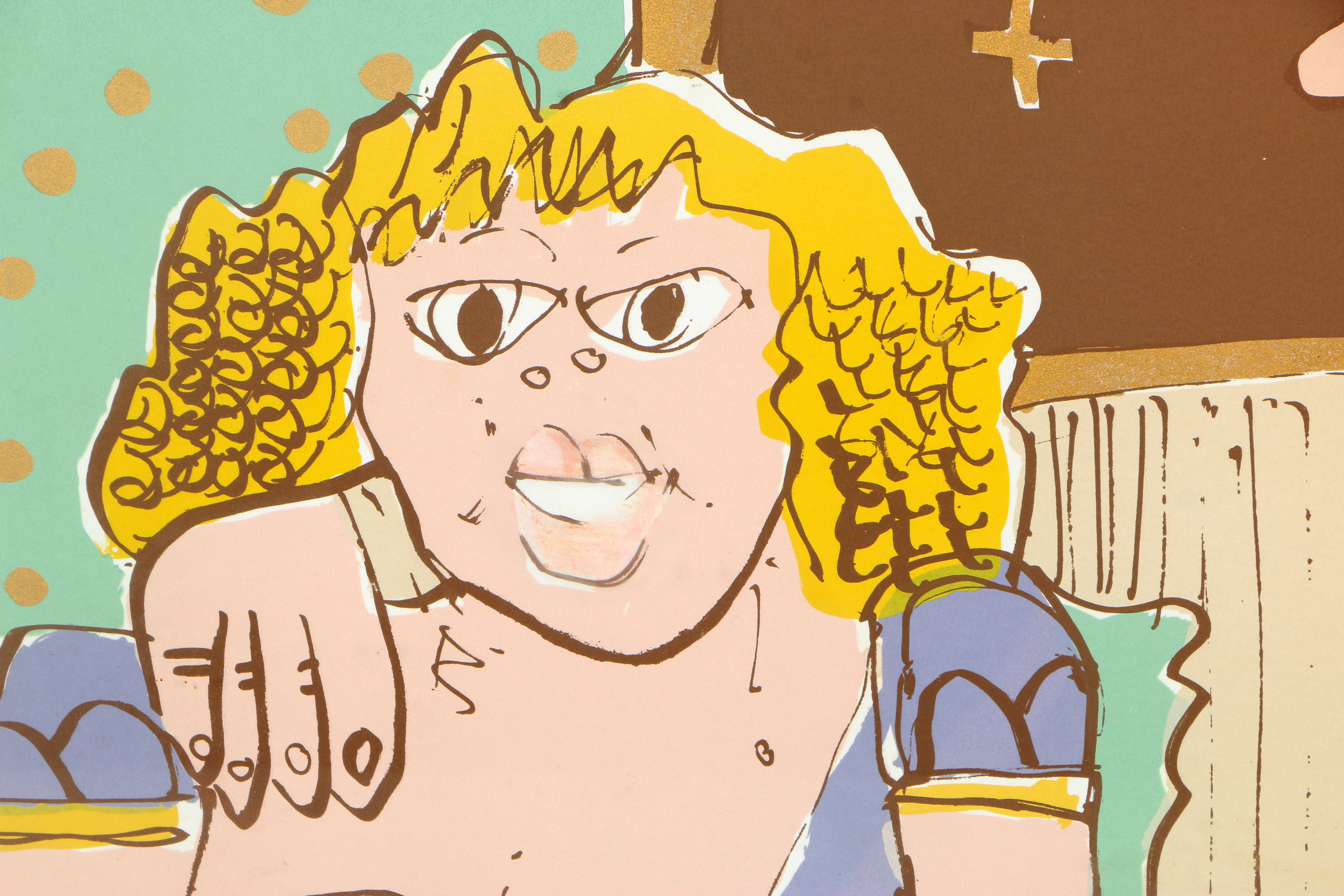 Gene Allcot Limited Edition Serigraph on Paper "The Miser"