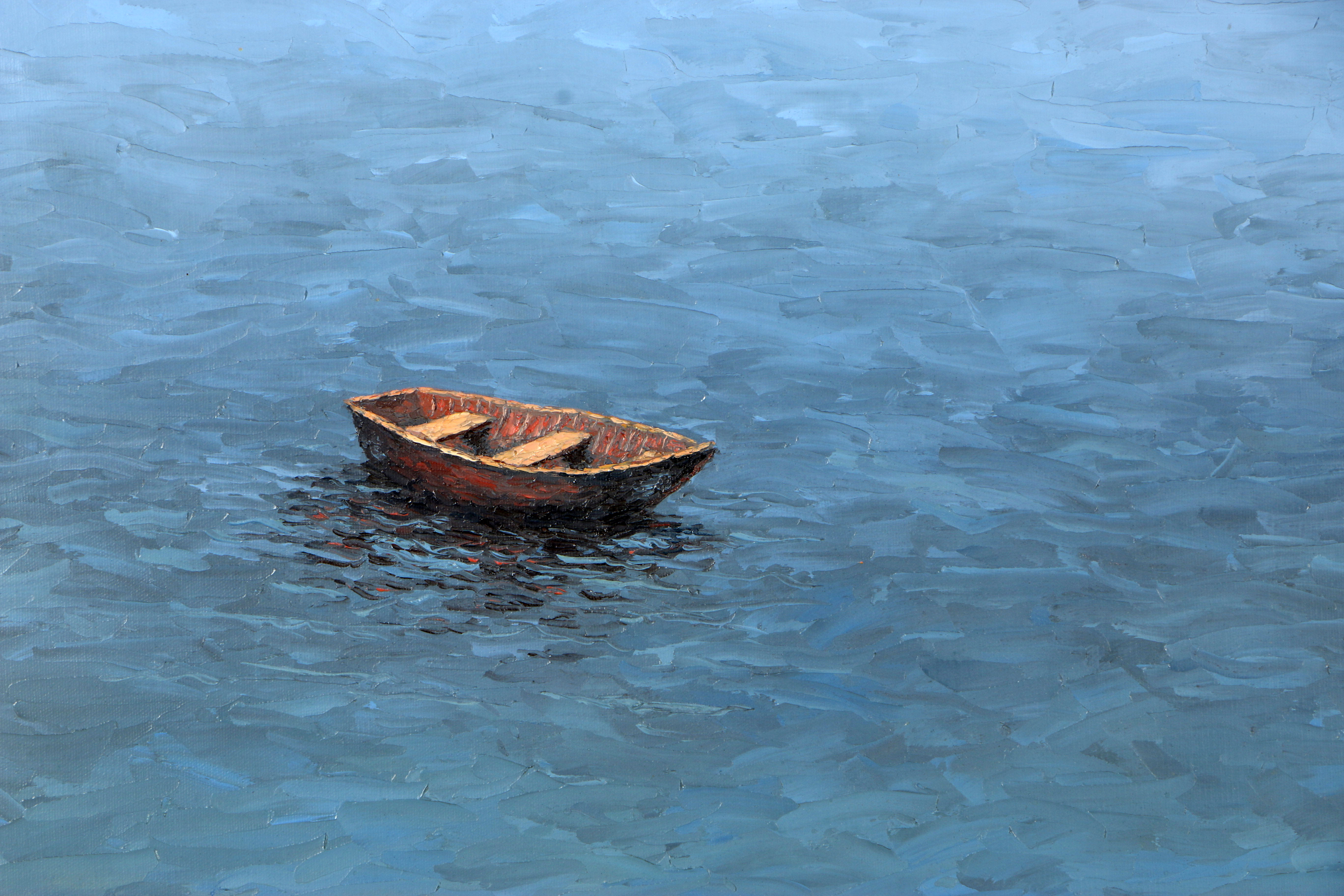 Lonnie Leonard Oil Painting on Canvas Seascape