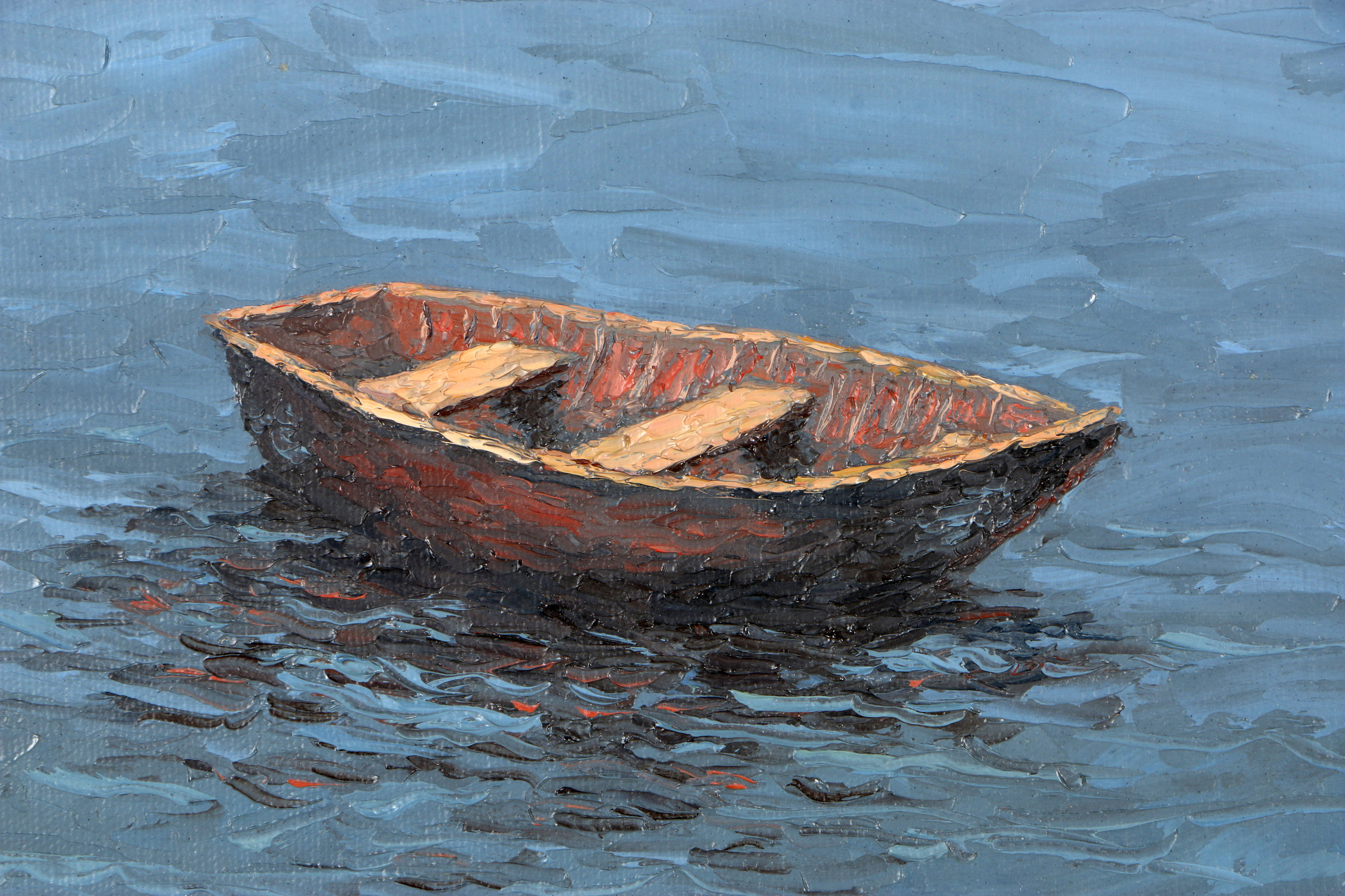 Lonnie Leonard Oil Painting on Canvas Seascape