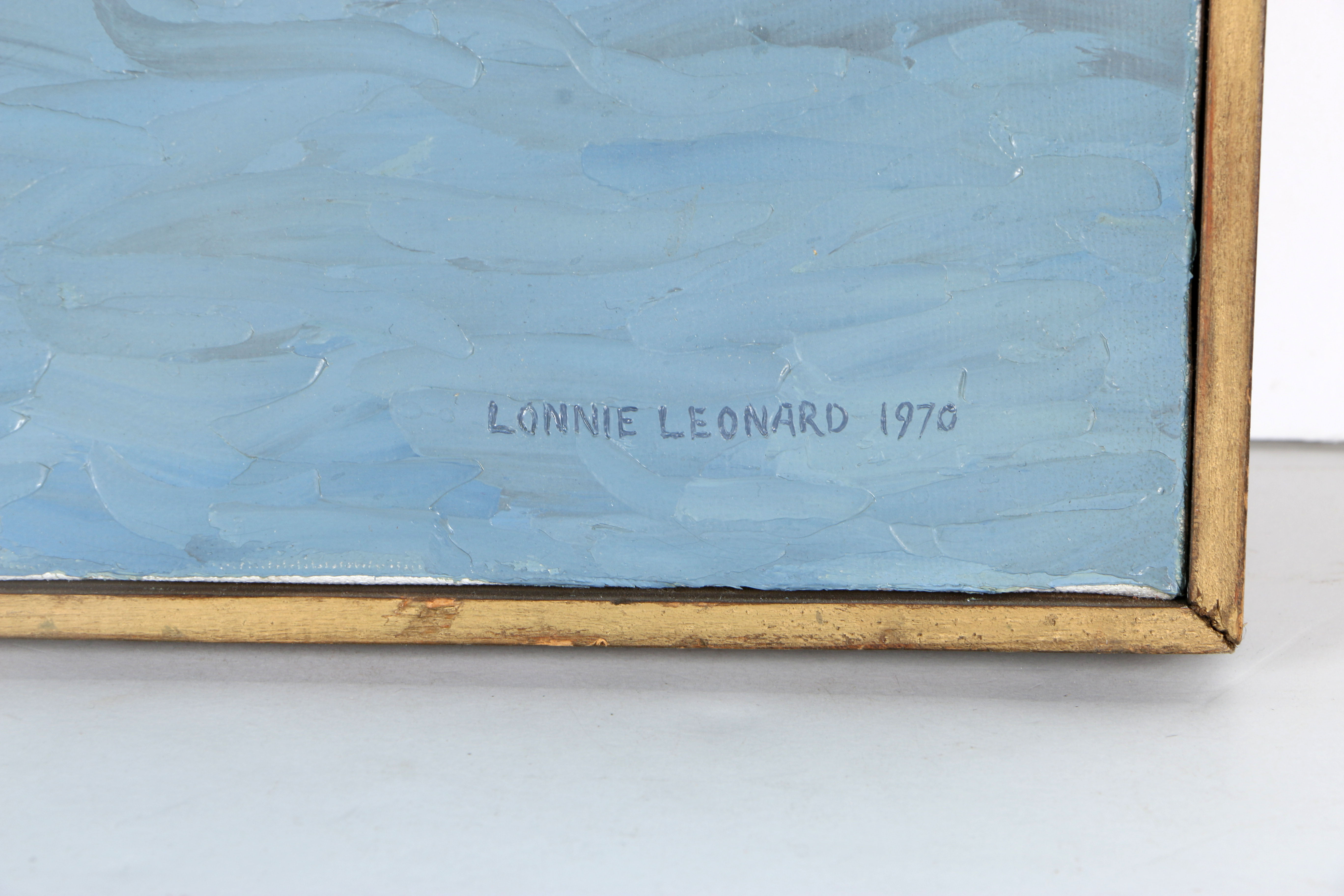 Lonnie Leonard Oil Painting on Canvas Seascape