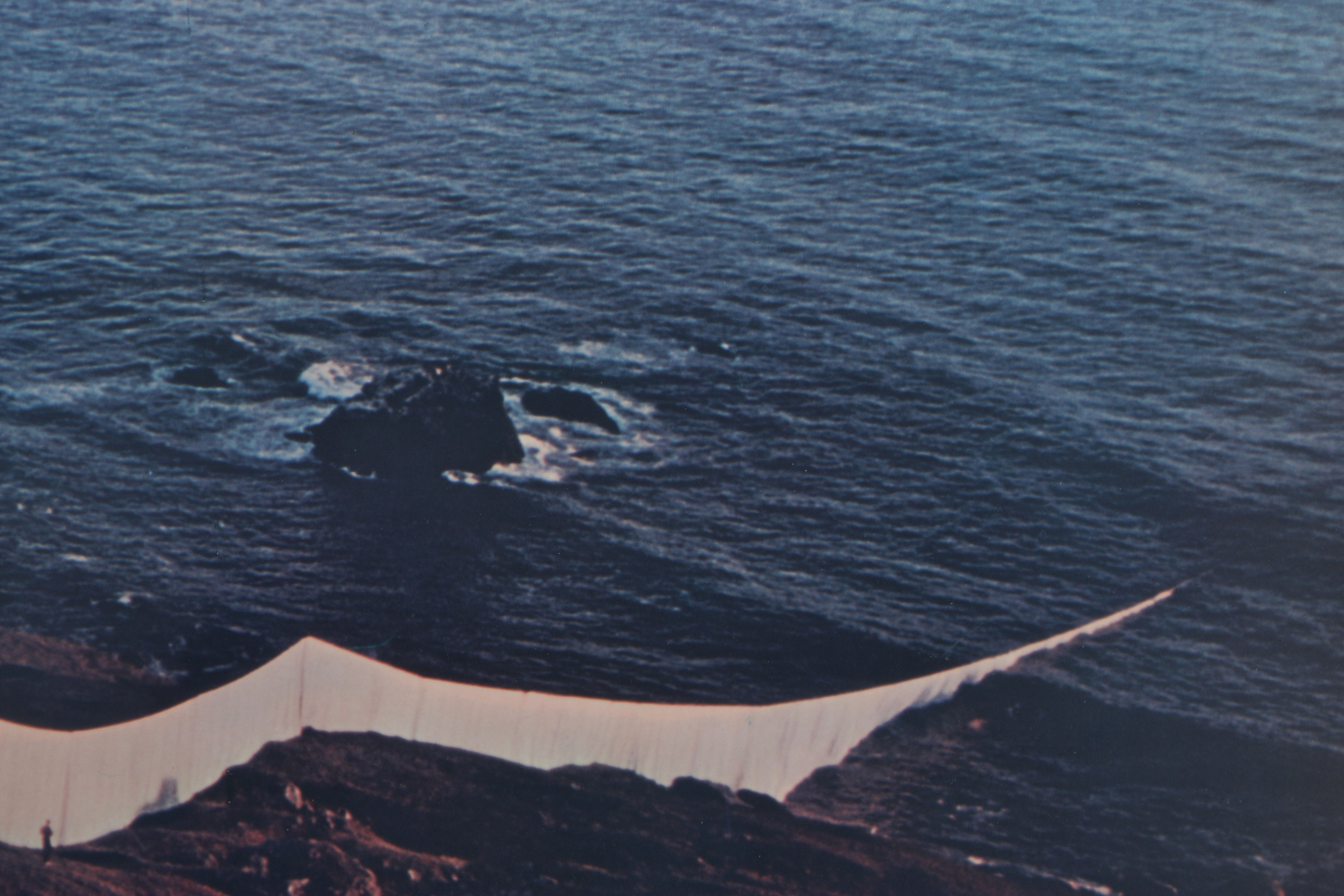 Offset Lithograph on Paper "Running Fence" Installation After Christo