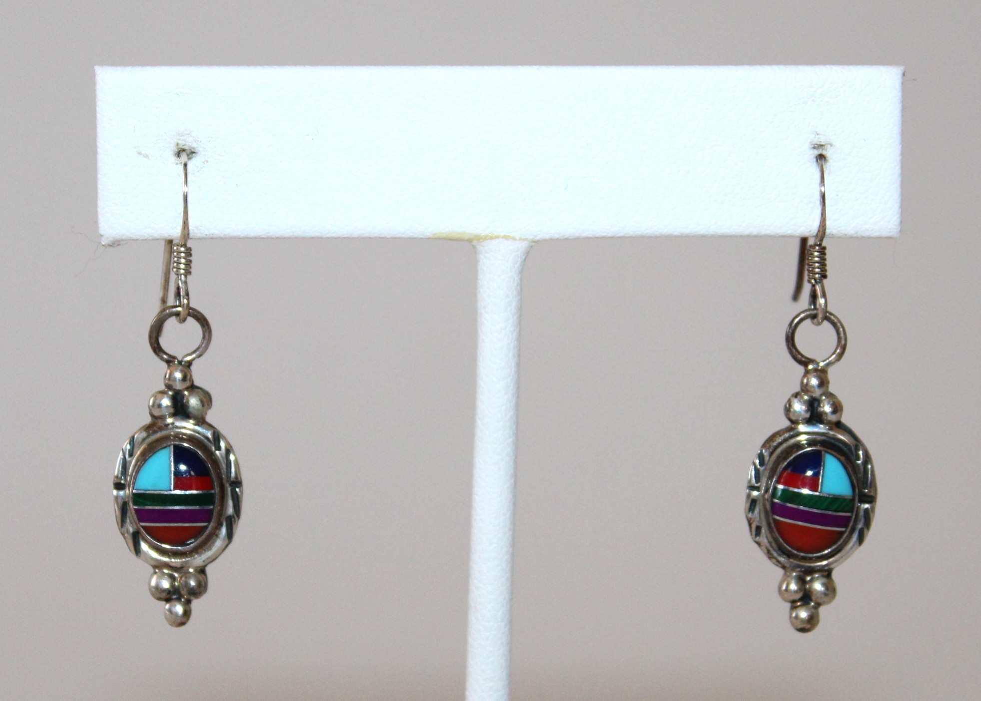 Southwest Style Earrings and Vintage Roadrunner Pin