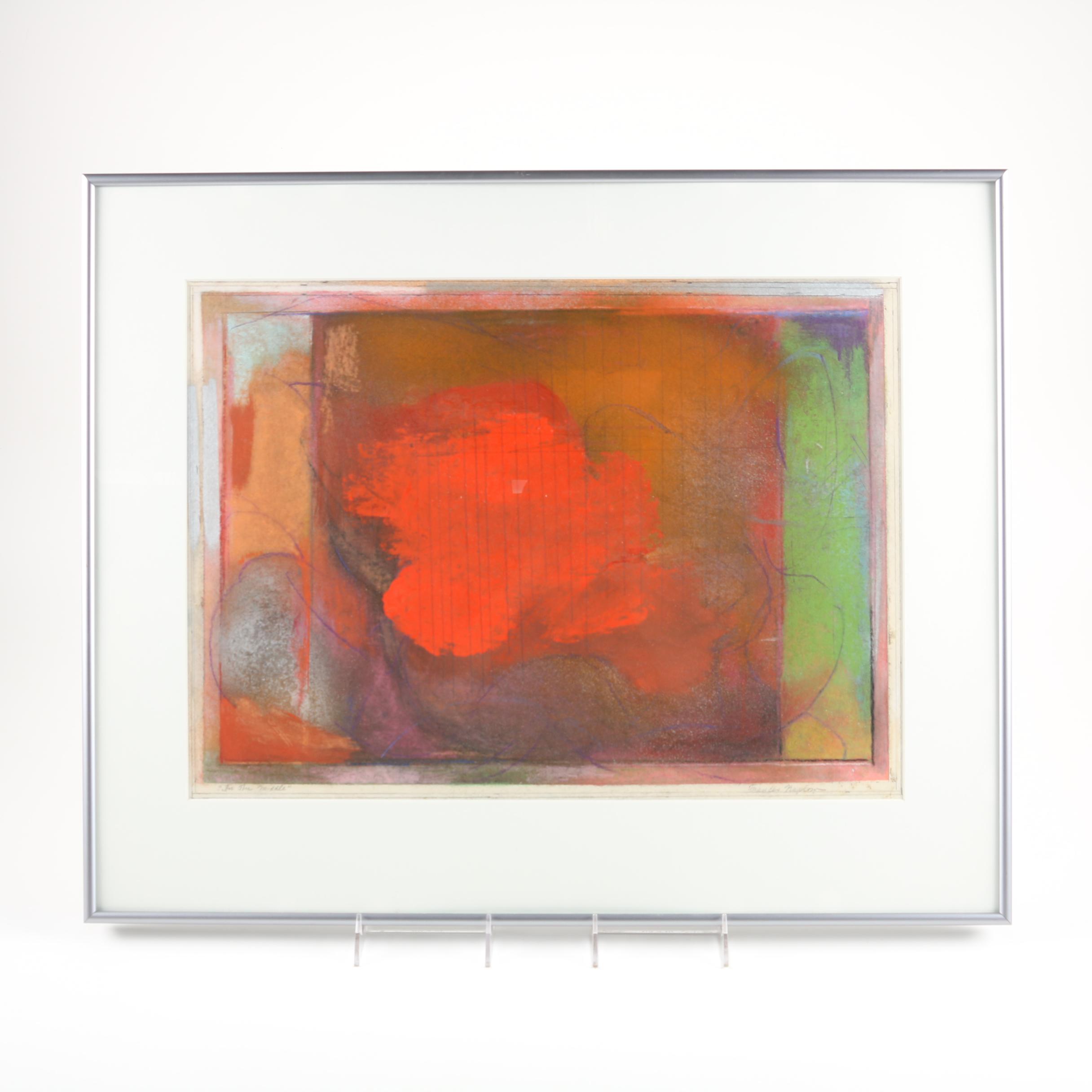 Francis Kaplow "In the Middle" Original Mixed Media Painting on Paper