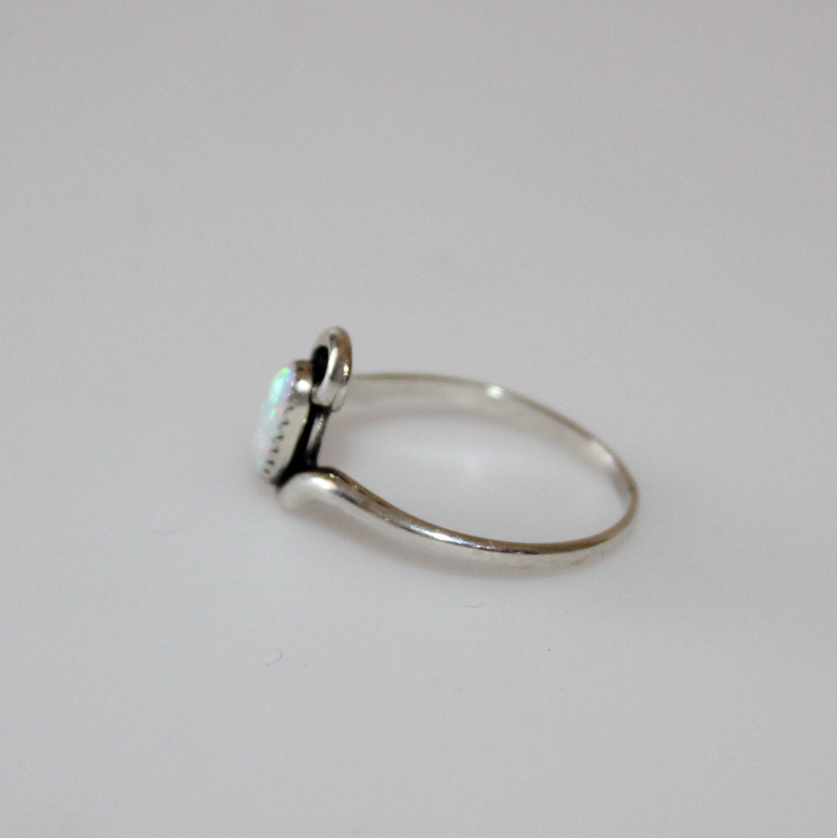 Two Silver Rings Including Victorian Bohemian Form Garnet Navette