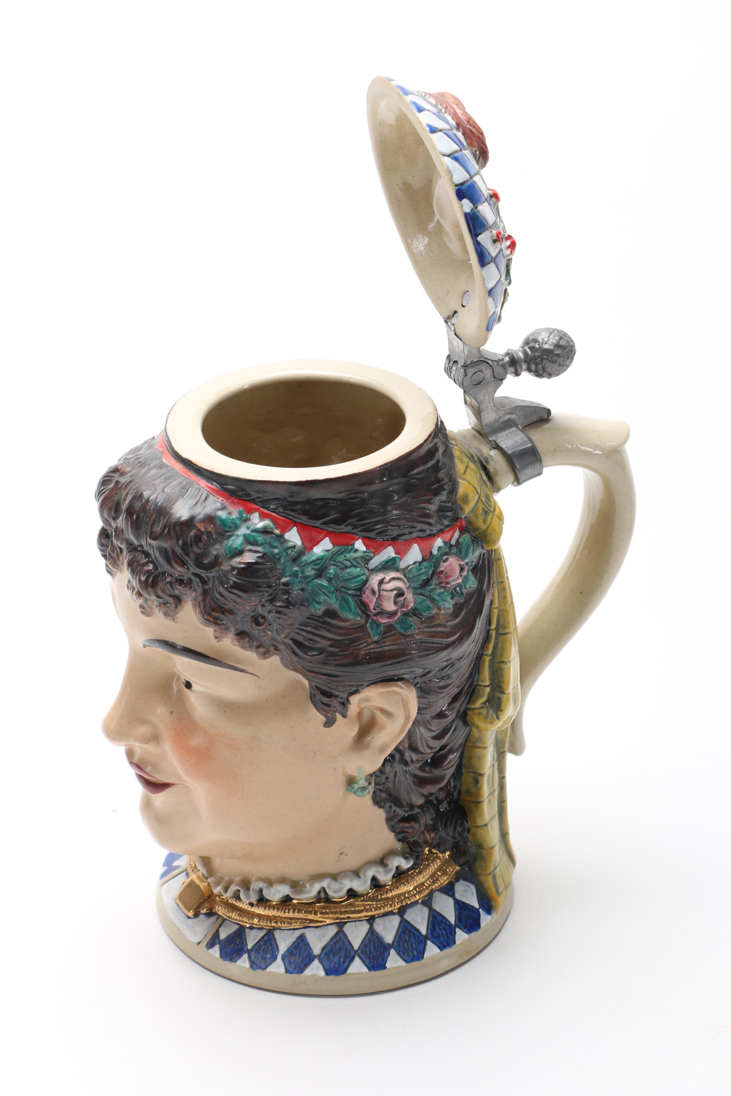 Alt Grenzau Figural Beer Stein