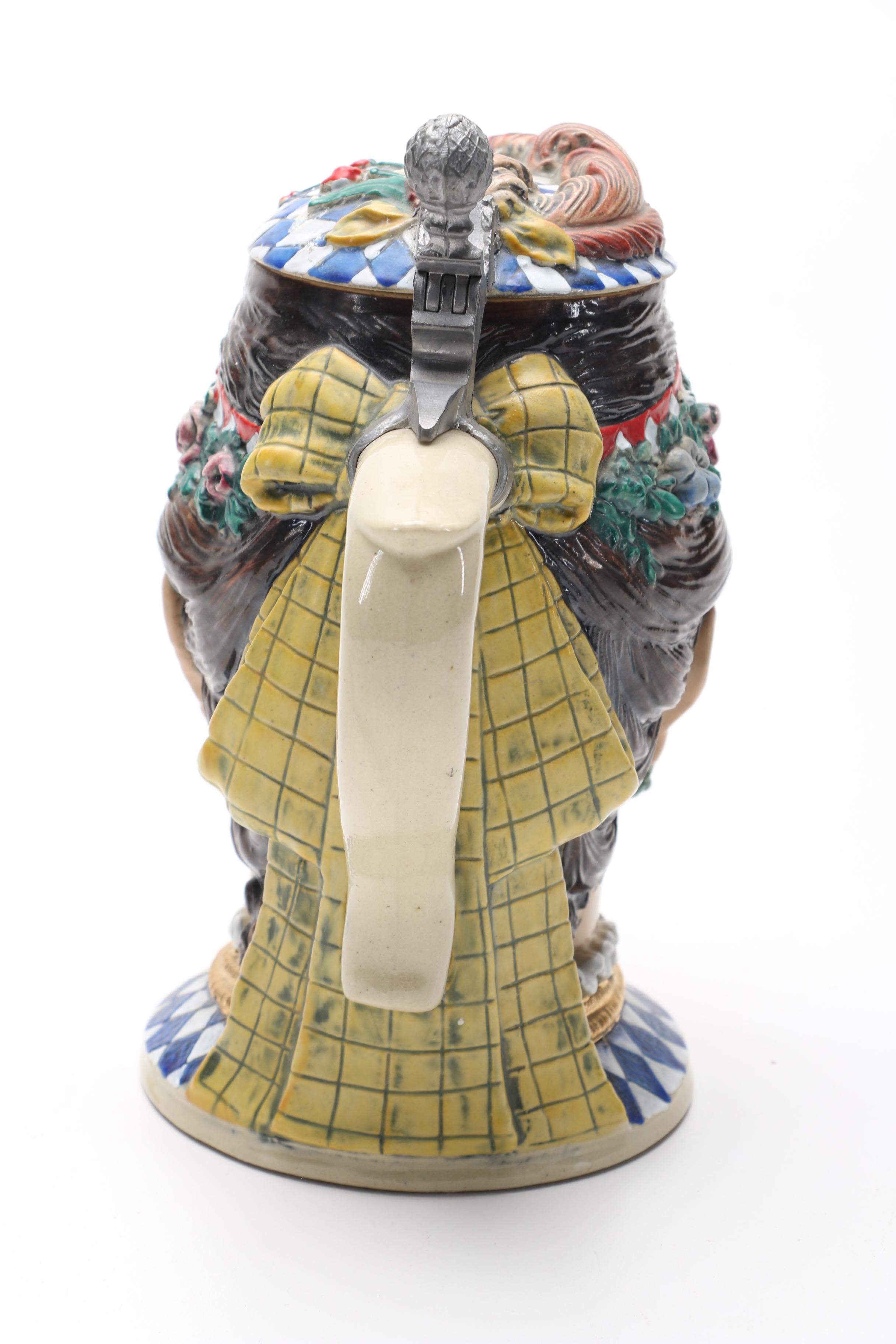 Alt Grenzau Figural Beer Stein