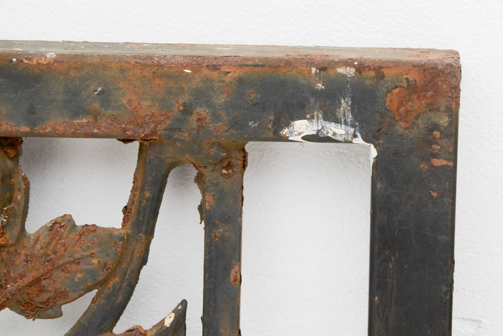 Set of Cast Iron Rose Motif Panels