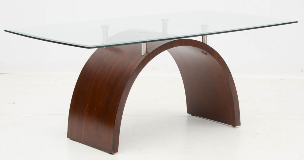 Contemporary Style Dining Table and Six Chairs