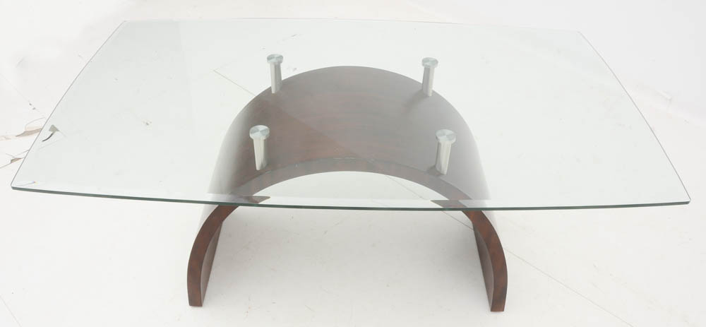 Contemporary Style Dining Table and Six Chairs