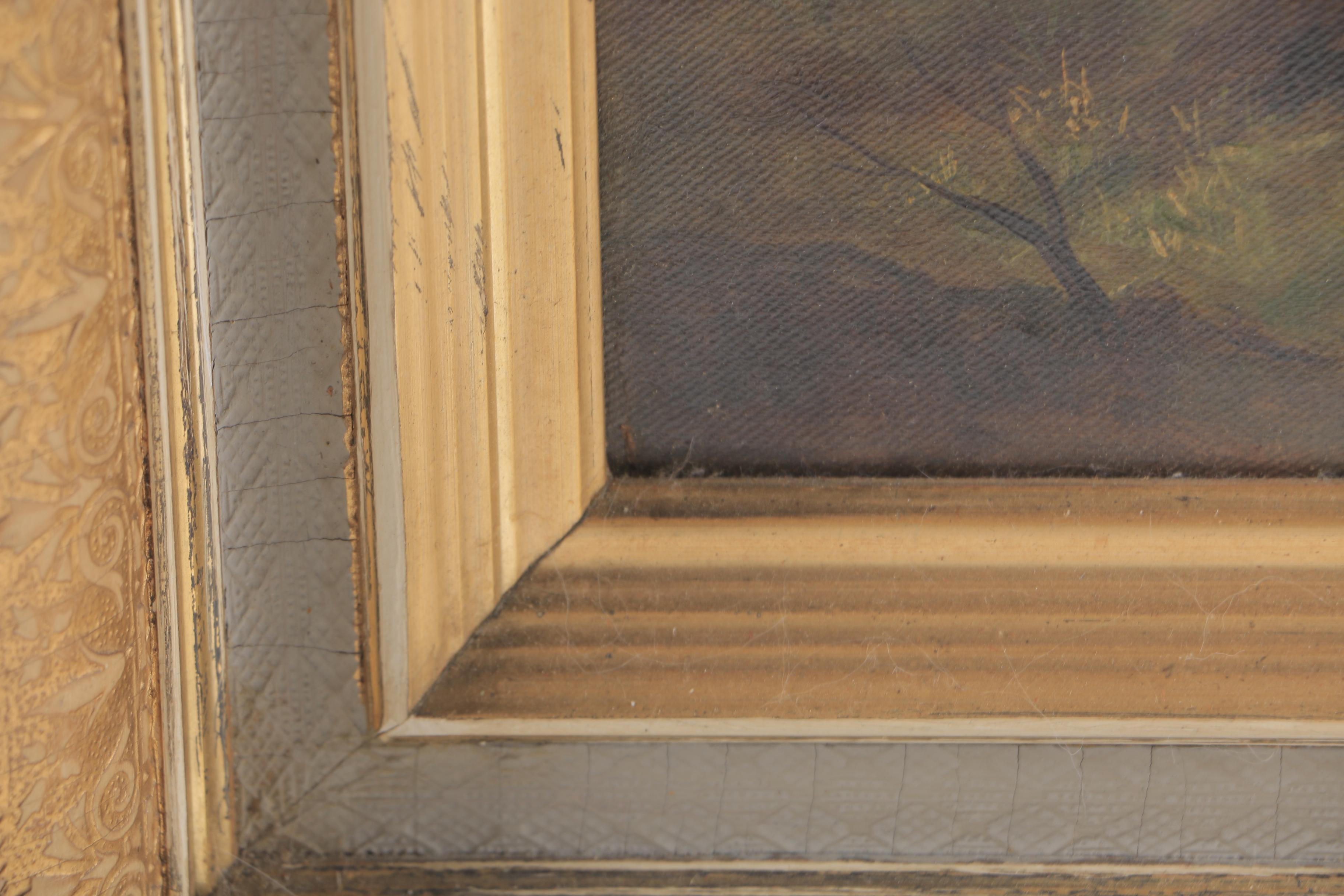 Original Oil on Canvas Painting of Woodland Scene