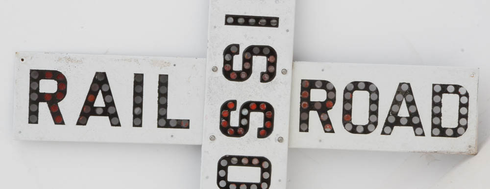 Vintage Railroad Crossing Sign