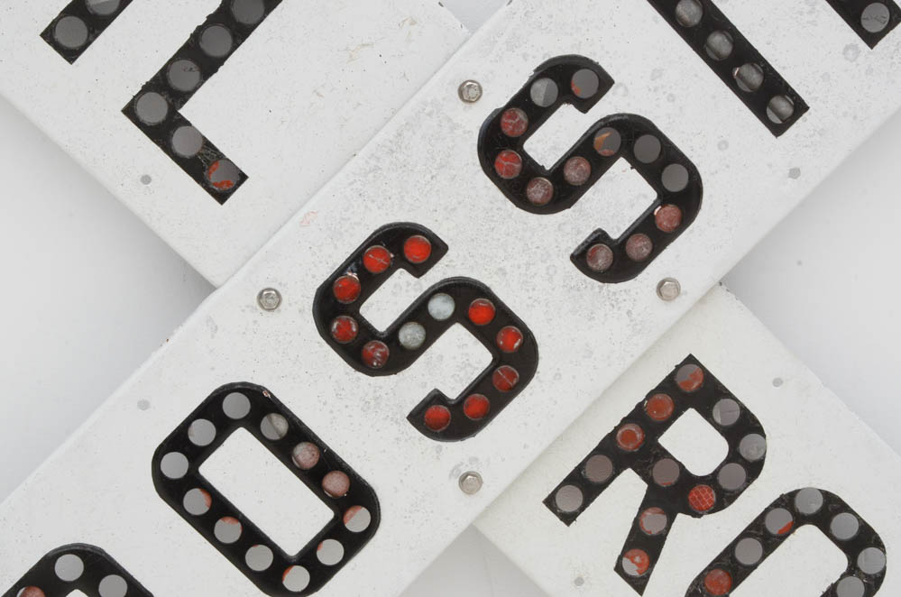 Vintage Railroad Crossing Sign