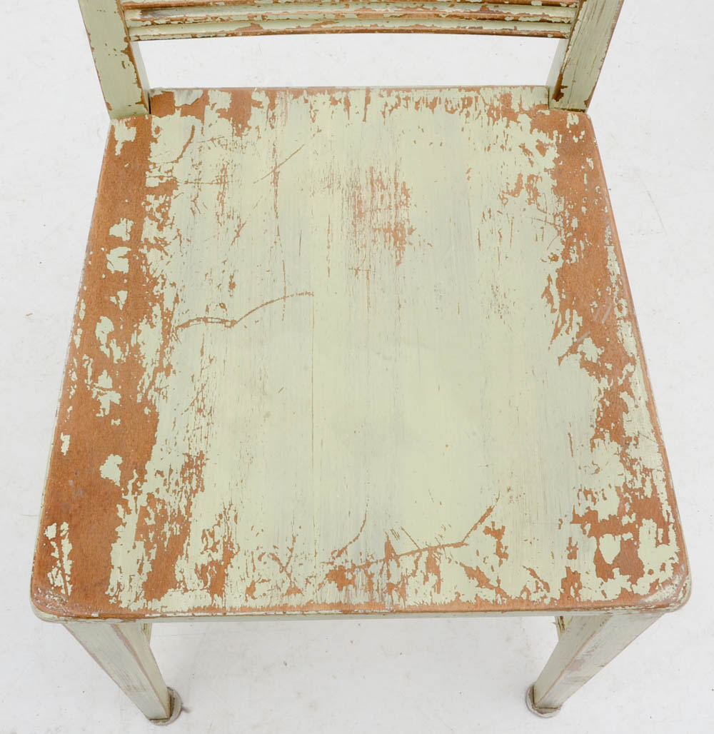 Set of Six Crate and Barrel French Provincial Style Dining Chairs