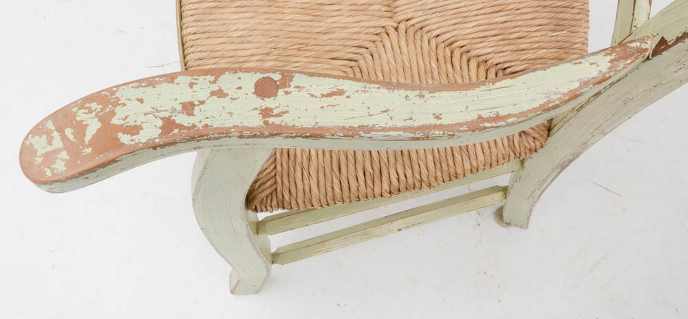 Set of Six Crate and Barrel French Provincial Style Dining Chairs