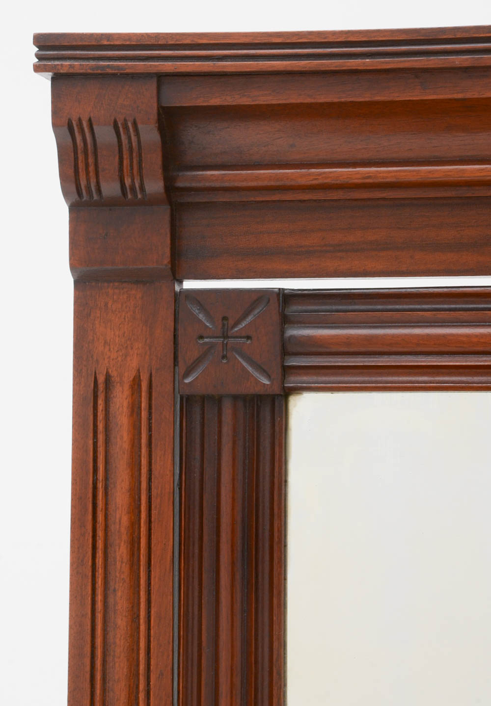 Victorian Steinkamp & Co Walnut Marble Top Dresser with Mirror