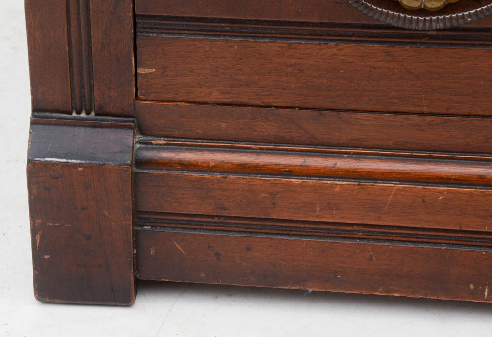 Victorian Steinkamp & Co Walnut Marble Top Dresser with Mirror