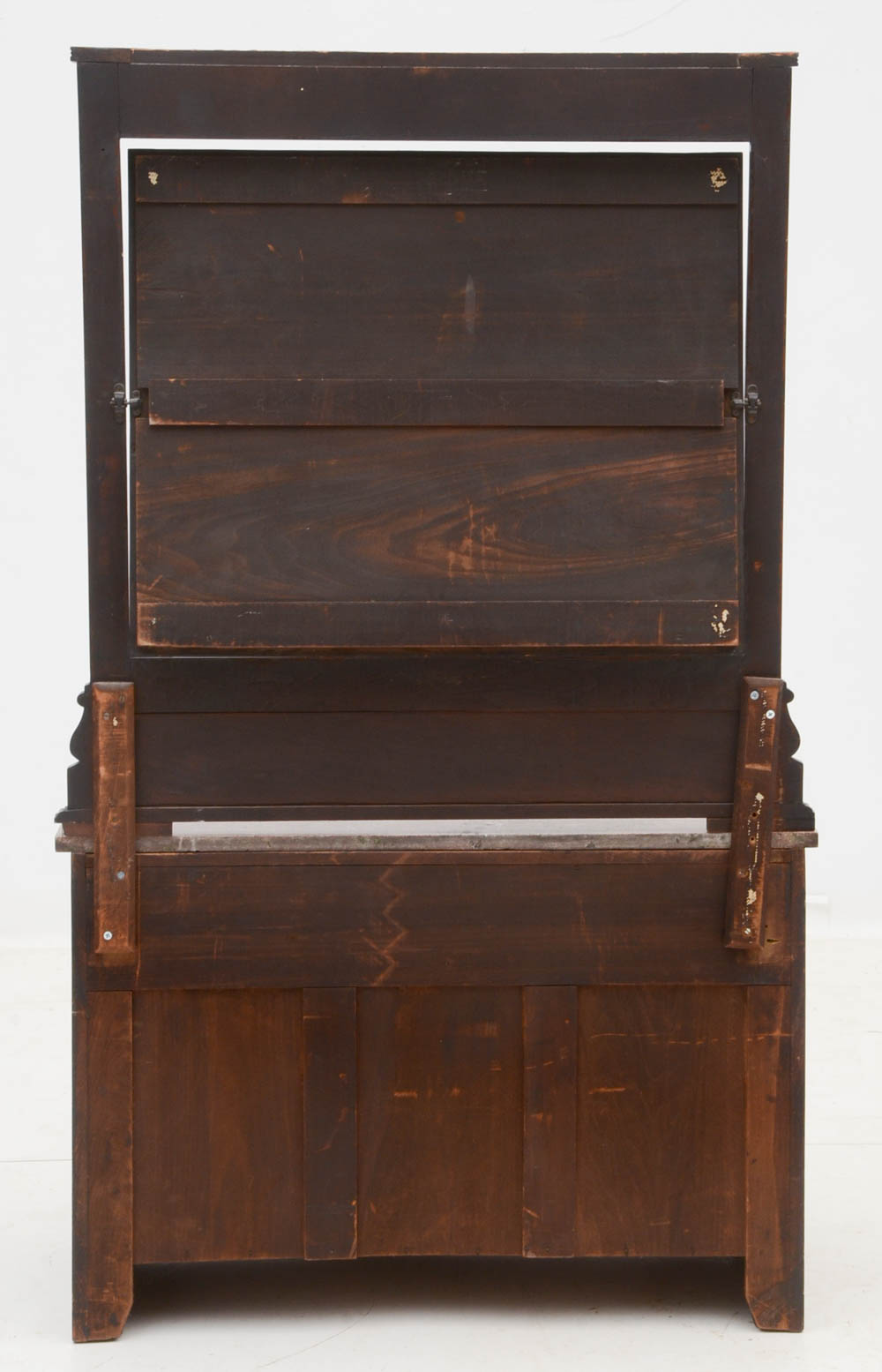 Victorian Steinkamp & Co Walnut Marble Top Dresser with Mirror