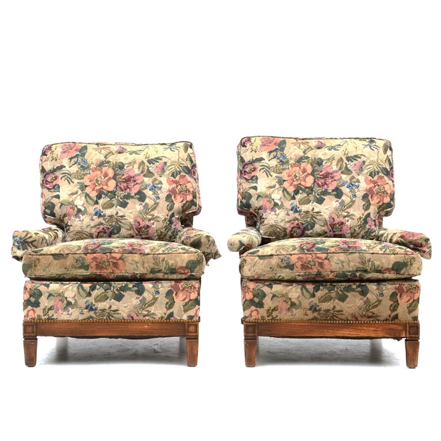 Pair of Floral Armchairs